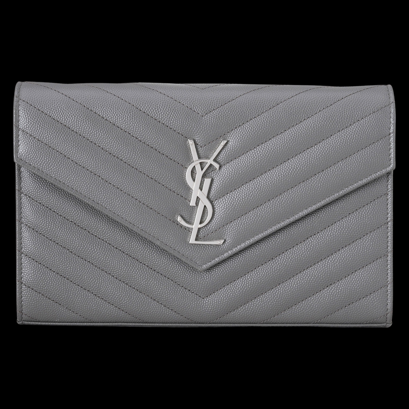 Yves Saint Laurent(USED)생로랑 377828 모노그램 쉐브론 WOC